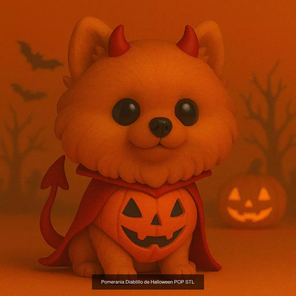 Mascotas de Halloween Terror en Estilo POP 3D Model Collection_25