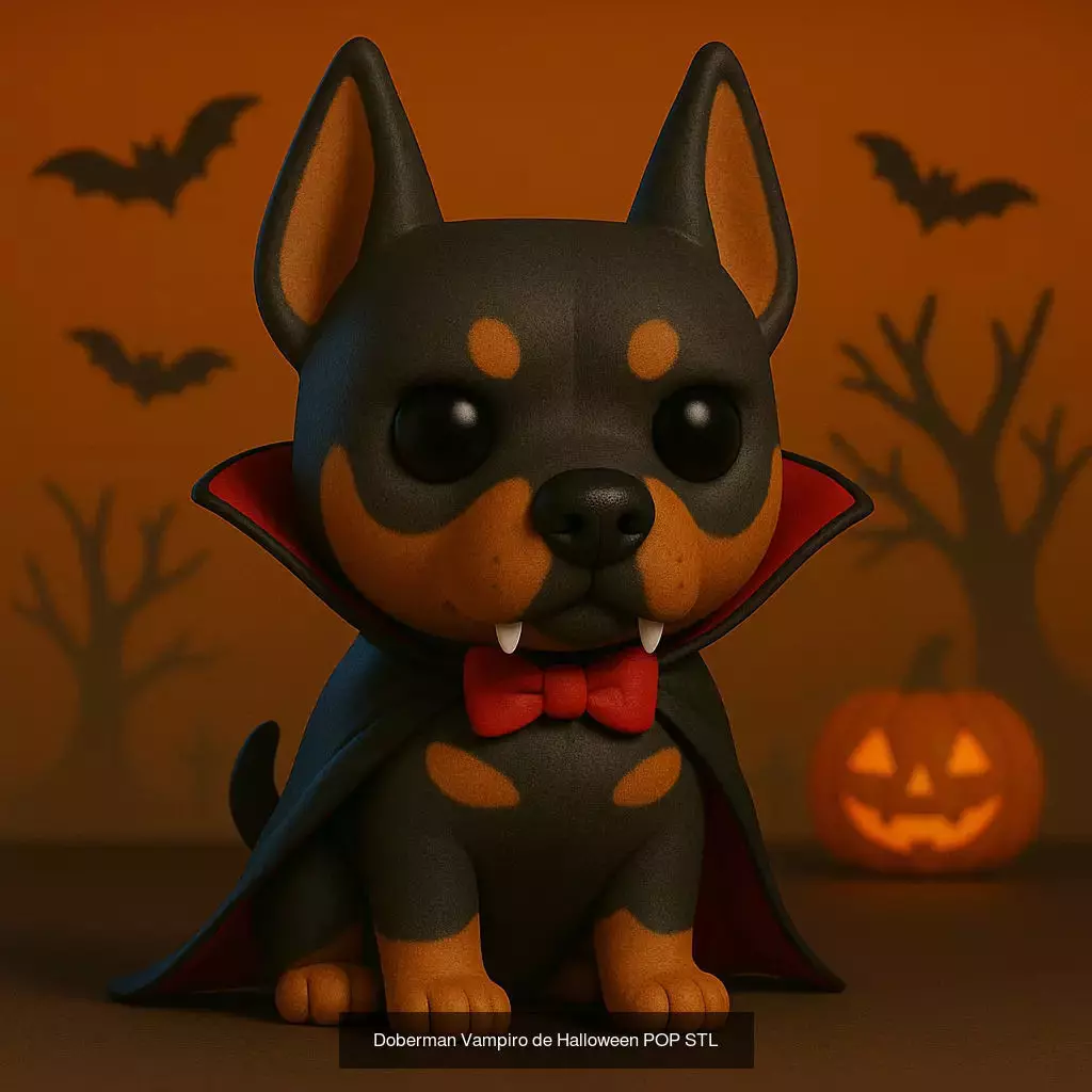 Mascotas de Halloween Terror en Estilo POP 3D Model Collection_63