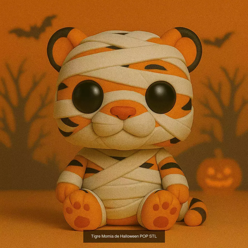 Mascotas de Halloween Terror en Estilo POP 3D Model Collection_13