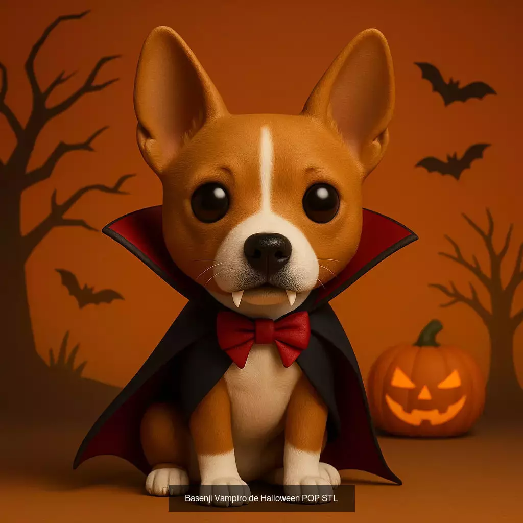 Mascotas de Halloween Terror en Estilo POP 3D Model Collection_81