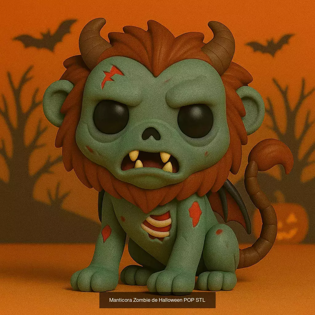 Mascotas de Halloween Terror en Estilo POP 3D Model Collection_35