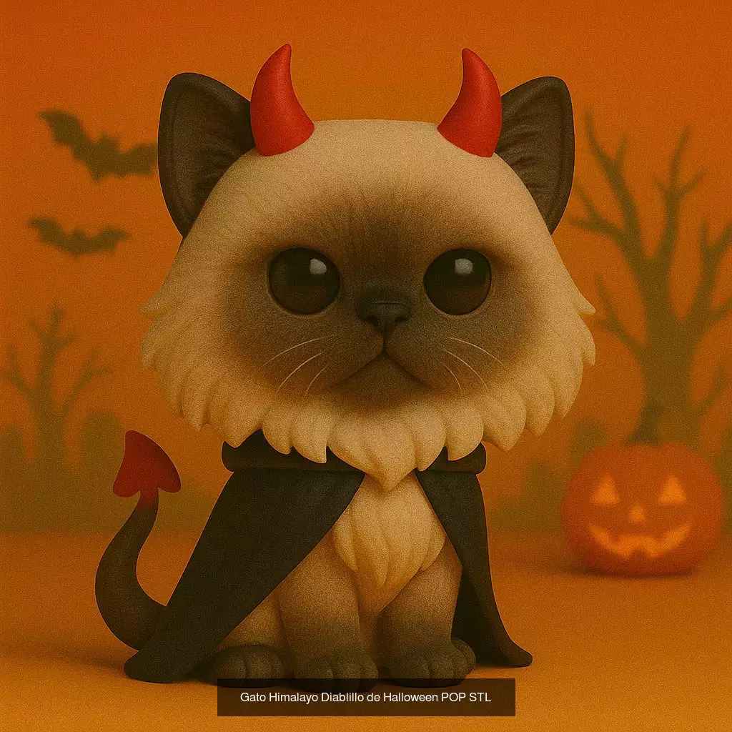 Mascotas de Halloween Terror en Estilo POP 3D Model Collection_51