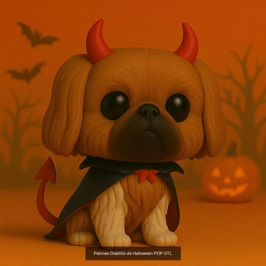 Mascotas de Halloween Terror en Estilo POP 3D Model Collection_28
