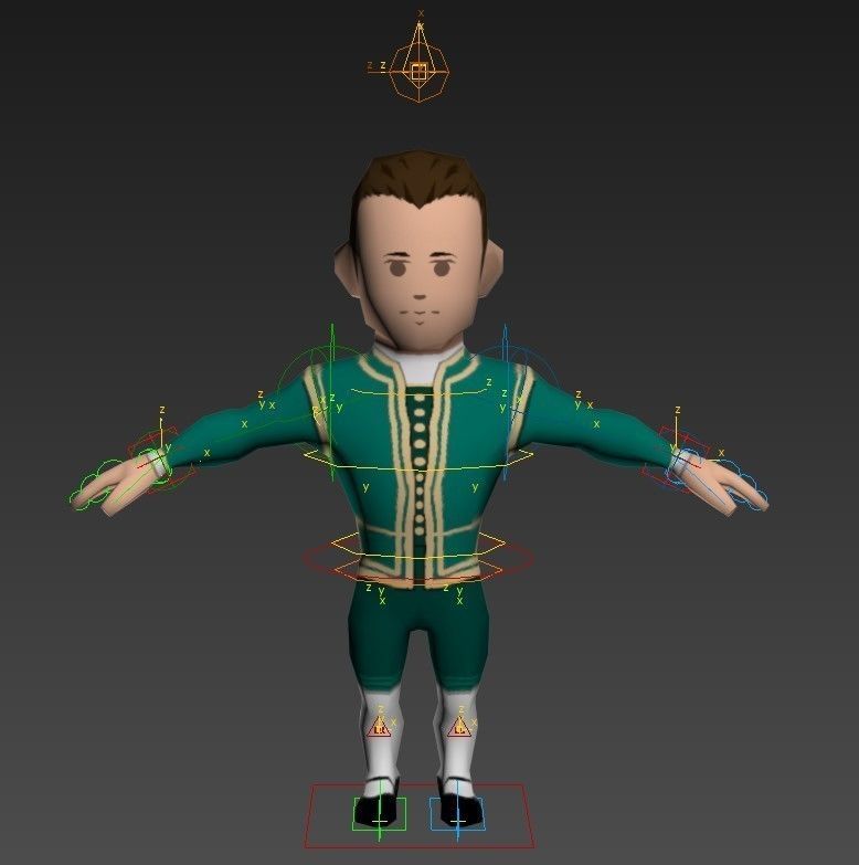Medieval character duke 3 Low-poly 3D model_15