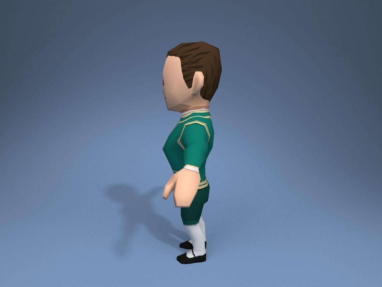 Medieval character duke 3 Low-poly 3D model_3