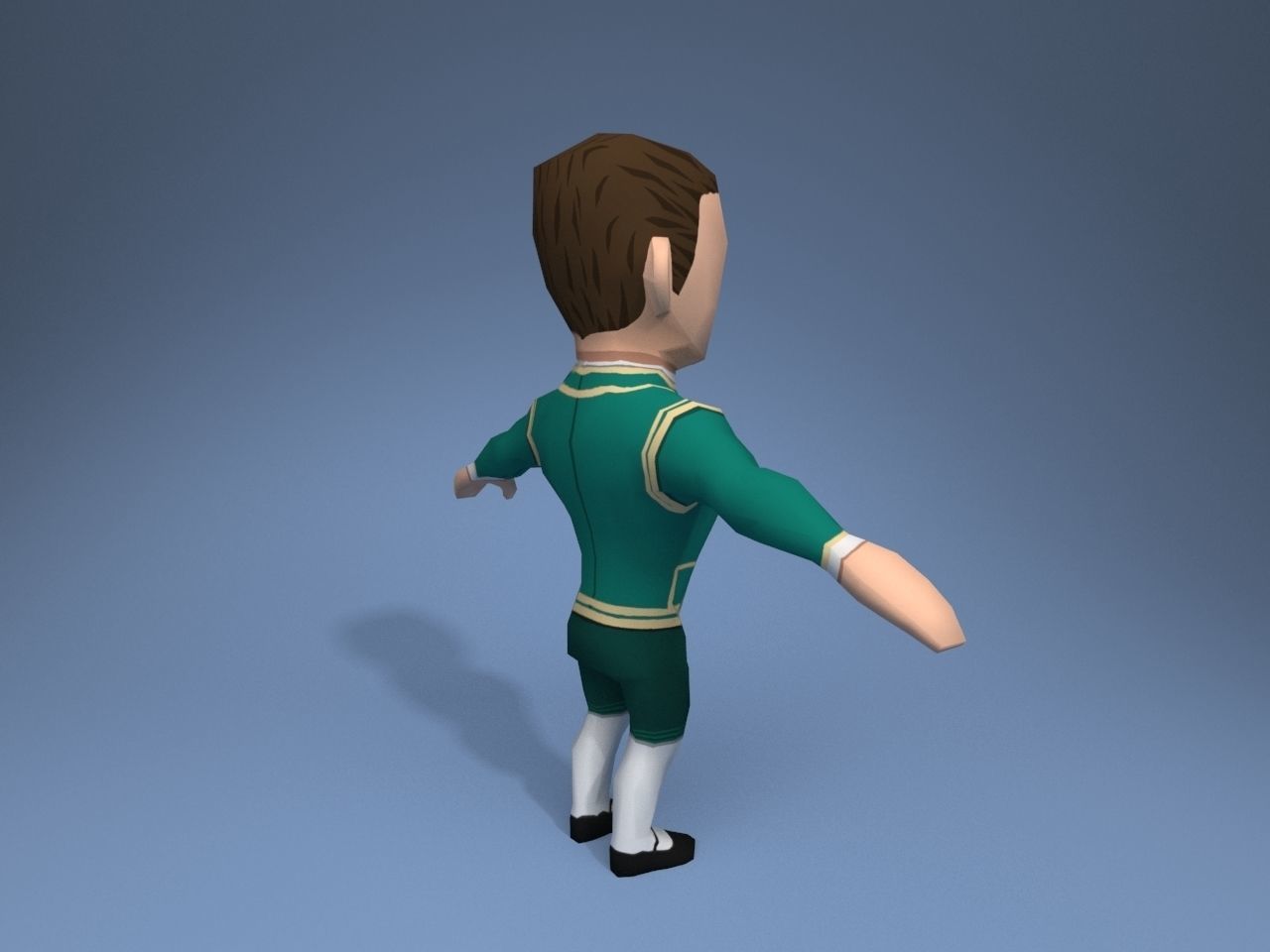 Medieval character duke 3 Low-poly 3D model_6