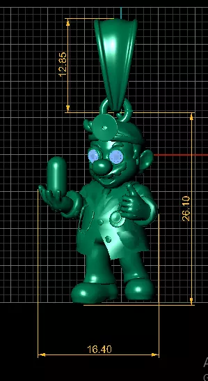 Doctor Pendant 3D print model_3