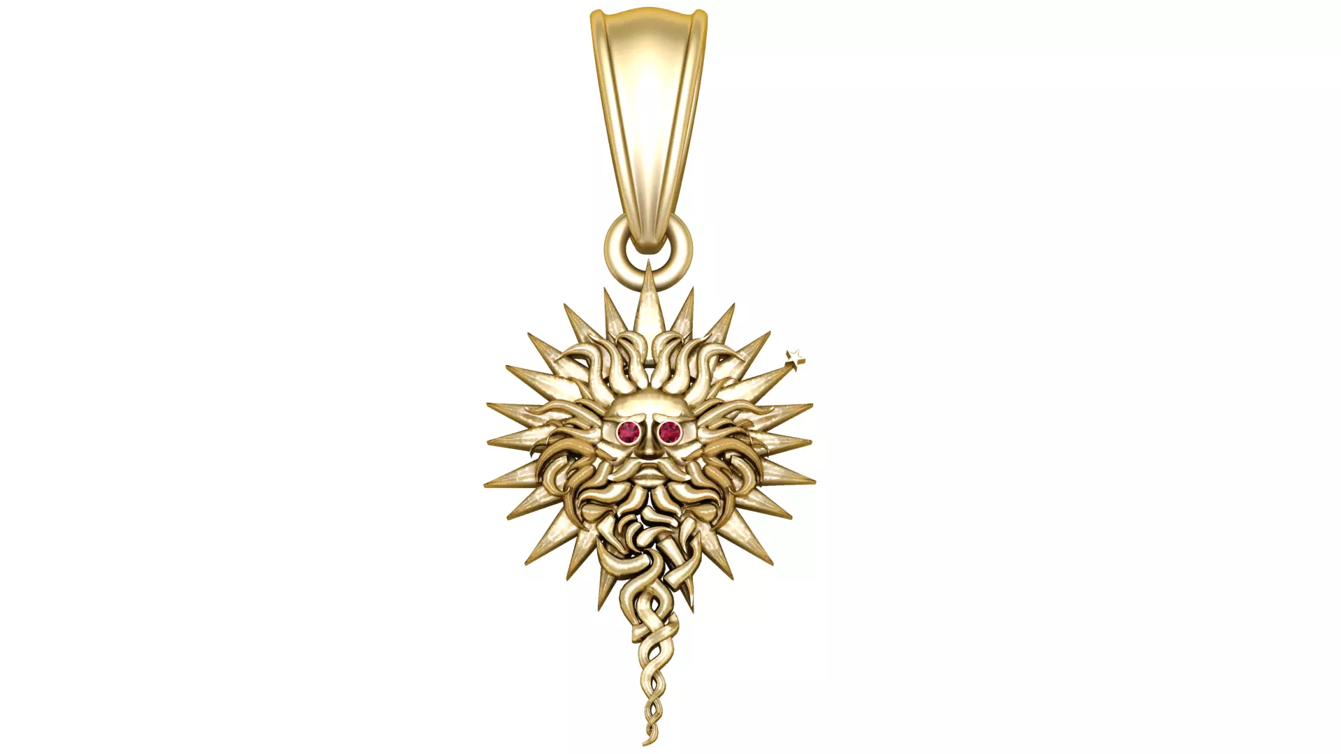 Luxury Gold Pendant 3D print model