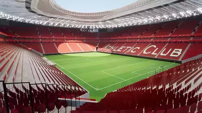 ESTADIO SAN MAMES ATHLETIC CLUB BILBAO 3D SKETCHUP TWINMOTION