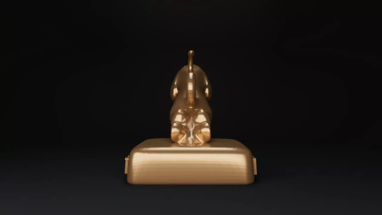 Peugeot sculpture jaguar 3D print model_5