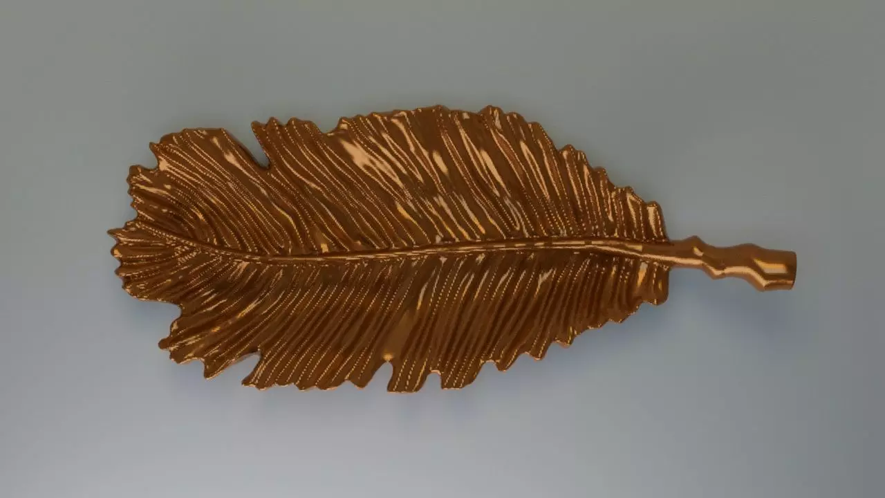 Curtain holder leaf 3D print model