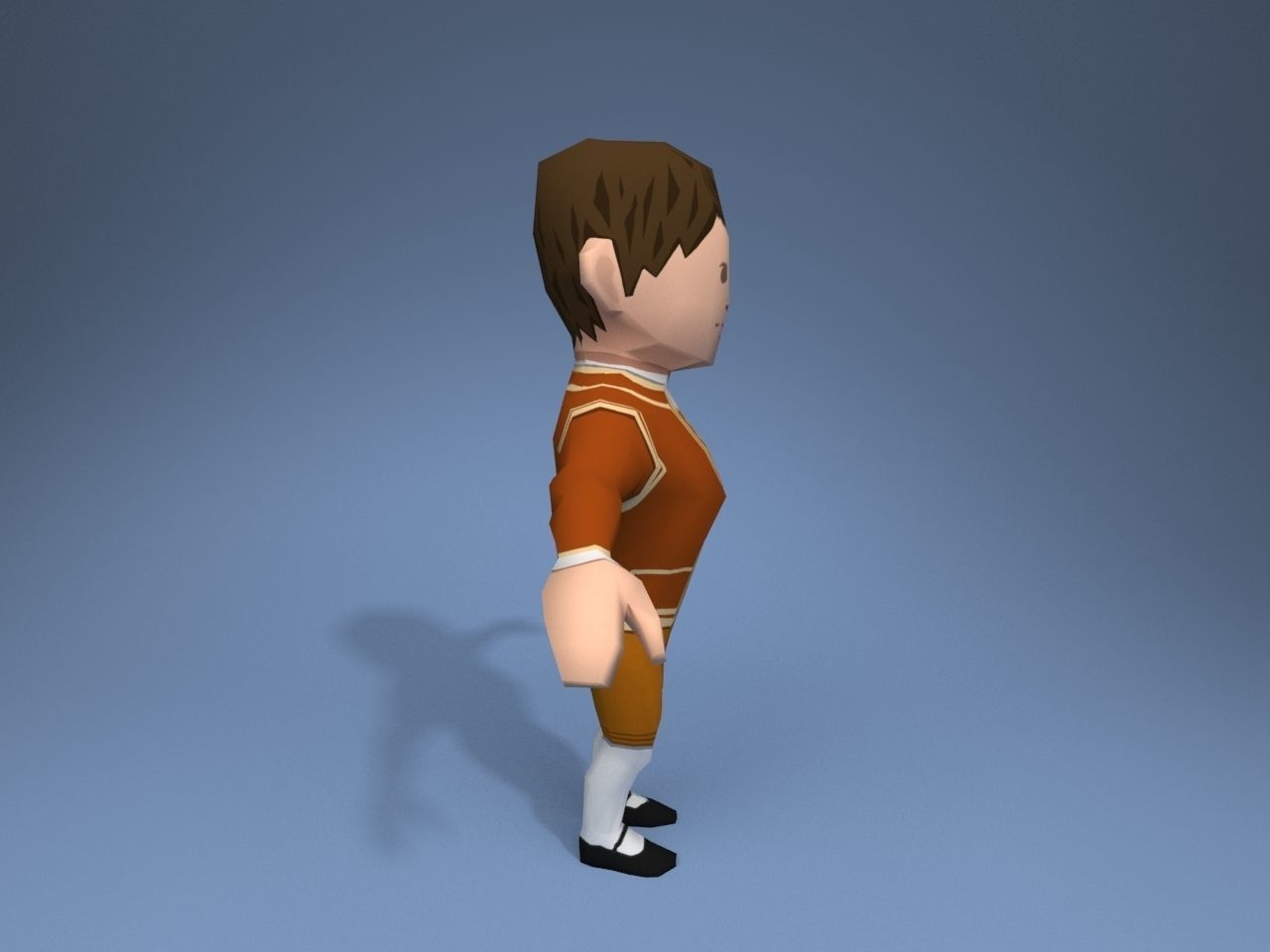 Medieval character potentate 2 Low-poly 3D model_7