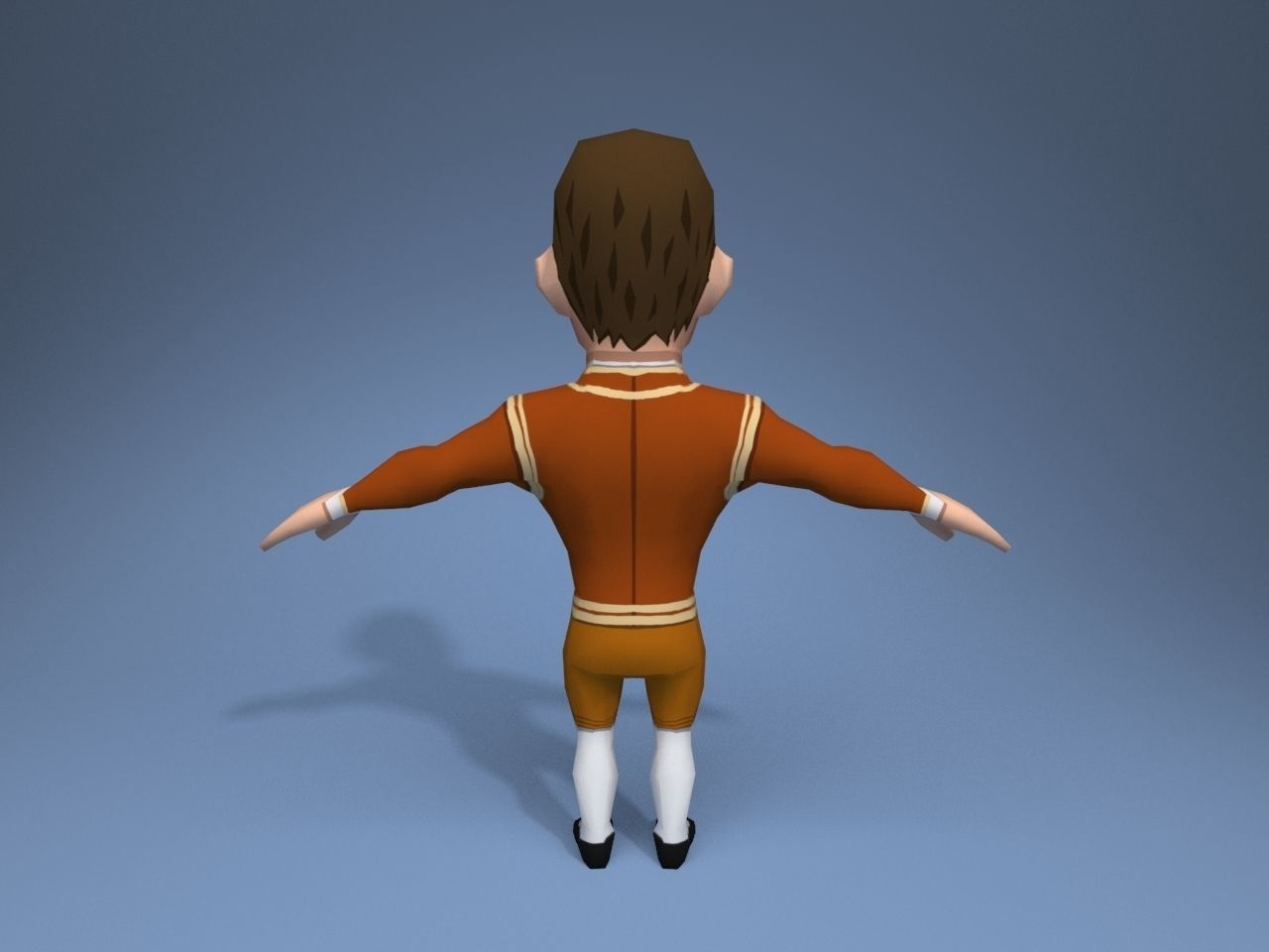 Medieval character potentate 2 Low-poly 3D model_5