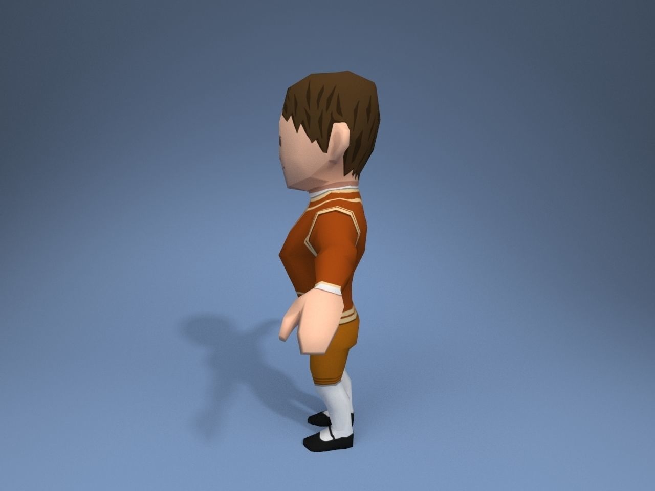 Medieval character potentate 2 Low-poly 3D model_3