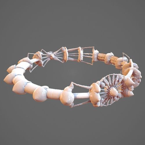 Alien Spaceship Ring Artifact 3D model
