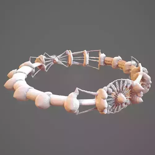 Alien Spaceship Ring Artifact 3D model