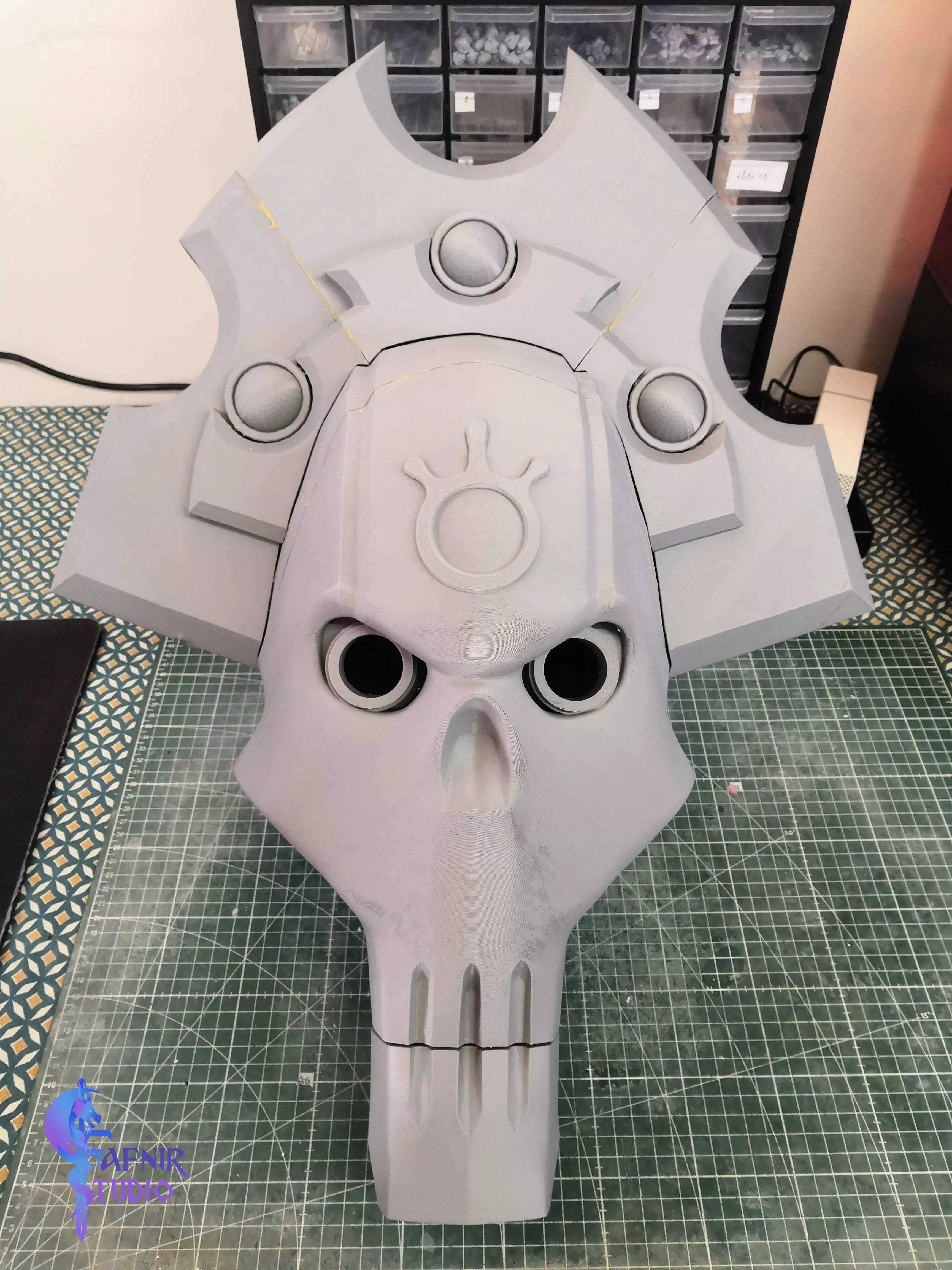 helmet-necron-lord-necron-warrior 3D print model_4