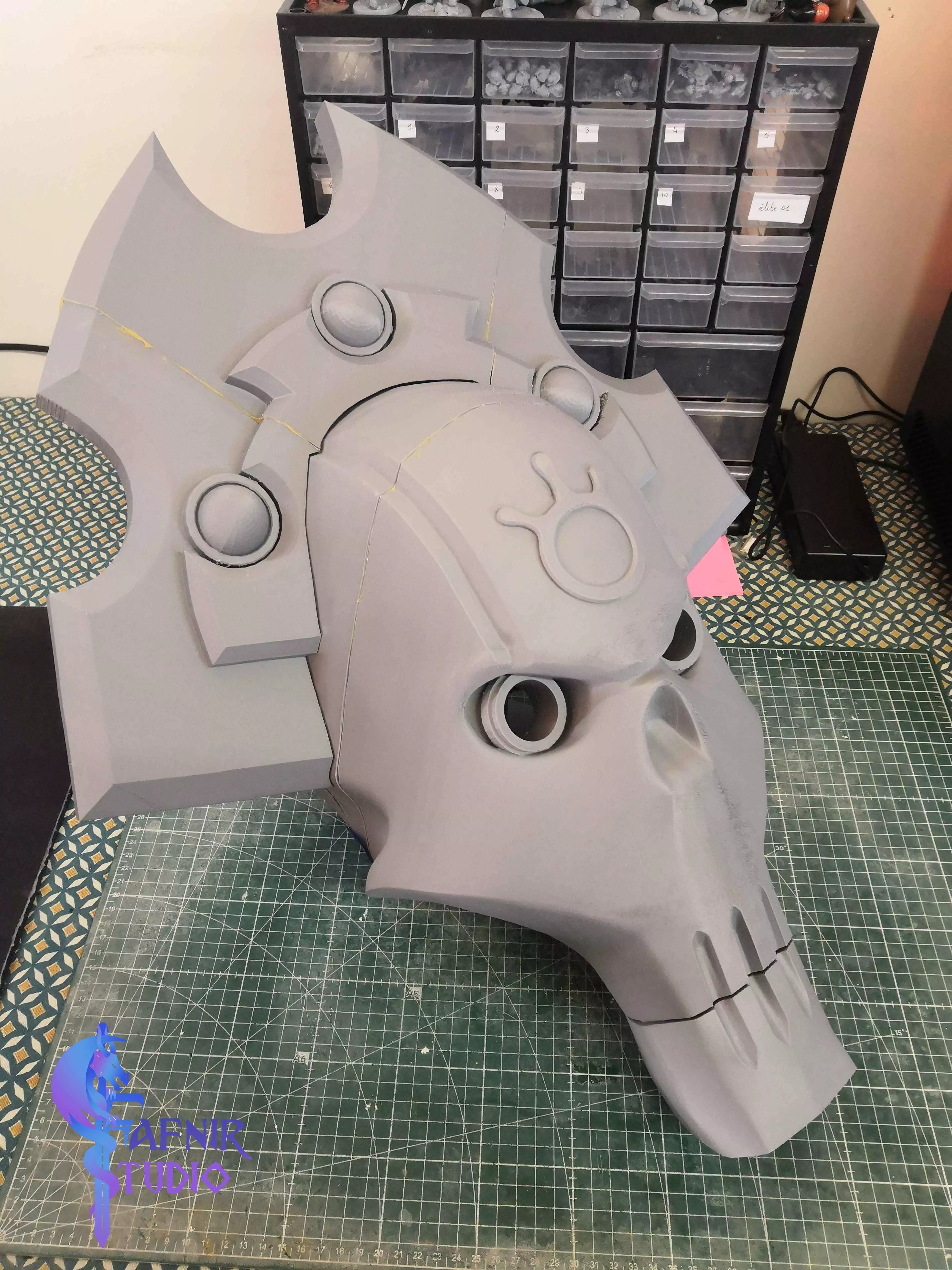 helmet-necron-lord-necron-warrior 3D print model_3