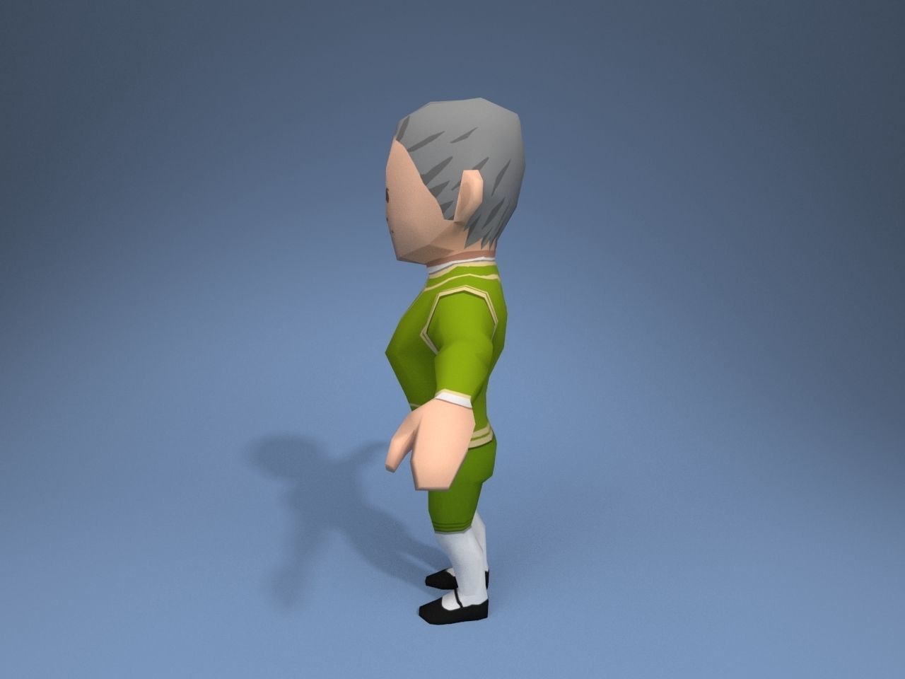 Medieval character potentate 3 Low-poly 3D model_3