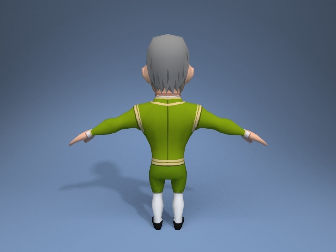 Medieval character potentate 3 Low-poly 3D model_5