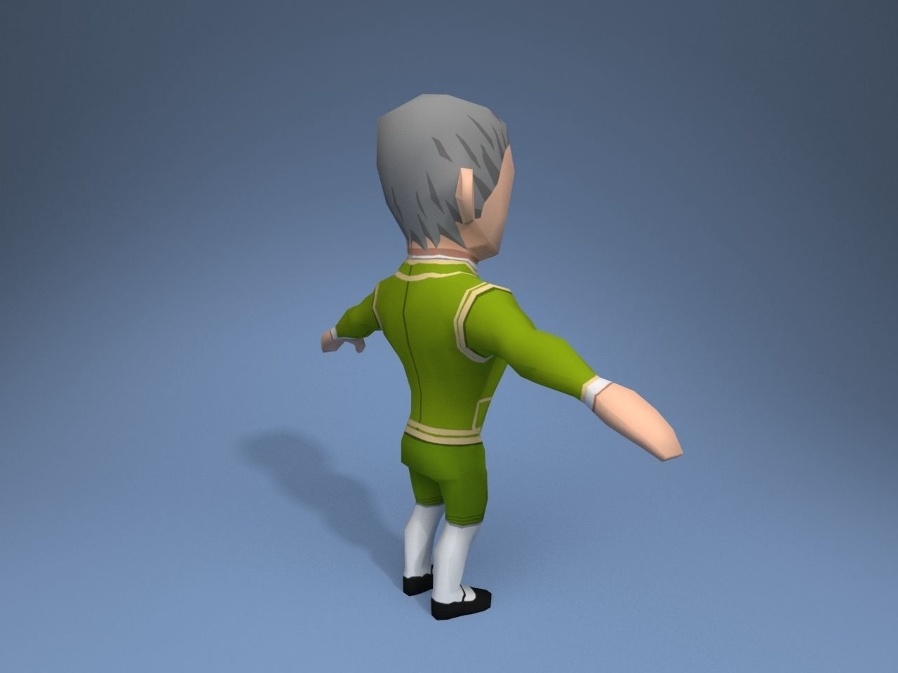 Medieval character potentate 3 Low-poly 3D model_6