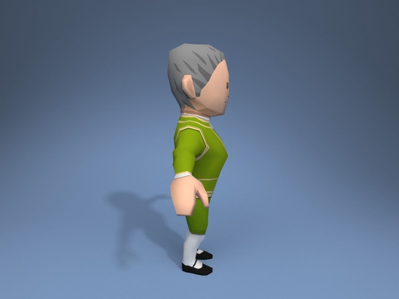 Medieval character potentate 3 Low-poly 3D model_7