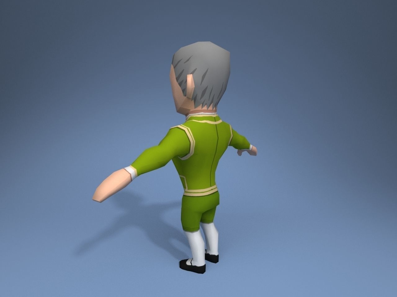 Medieval character potentate 3 Low-poly 3D model_4