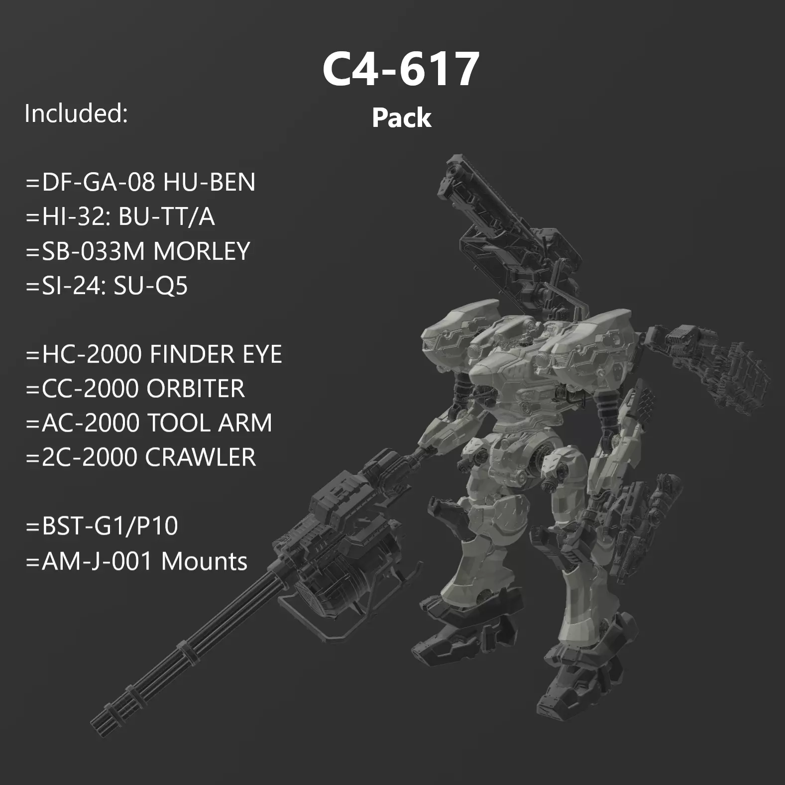 C4-617 LOADER 0 Model Kit 30 Minutes Missions Armored Core 6 3D print model_0