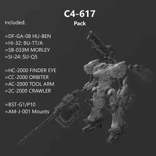 C4-617 LOADER 0 Model Kit 30 Minutes Missions Armored Core 6