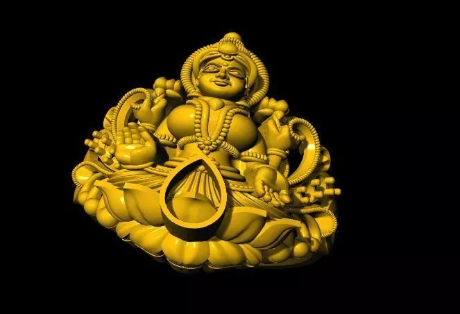 laxmi ring 3dm file 3D print model_0