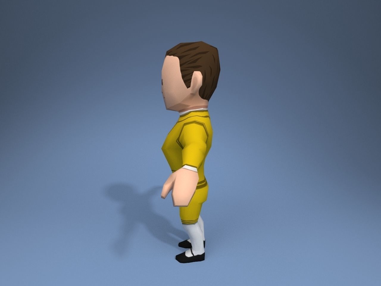 Medieval character potentate 4 Low-poly 3D model_3