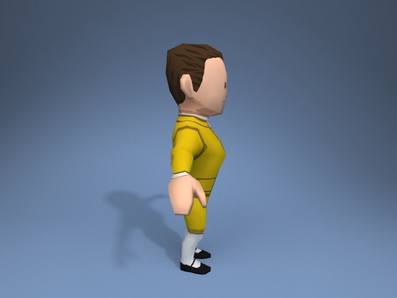 Medieval character potentate 4 Low-poly 3D model_7