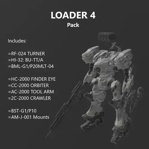C4-621 LOADER 4 Model Kit 30 Minutes Missions Armored Core 6 3D print model