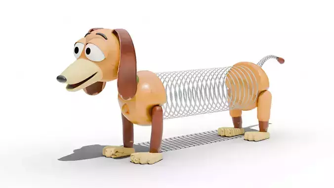 Toy Story Slinky Dog Low-poly 3D model