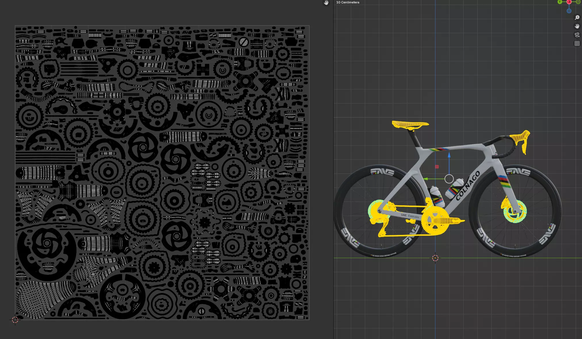 COLNAGO Y1Rs the three color variants 3D model_27