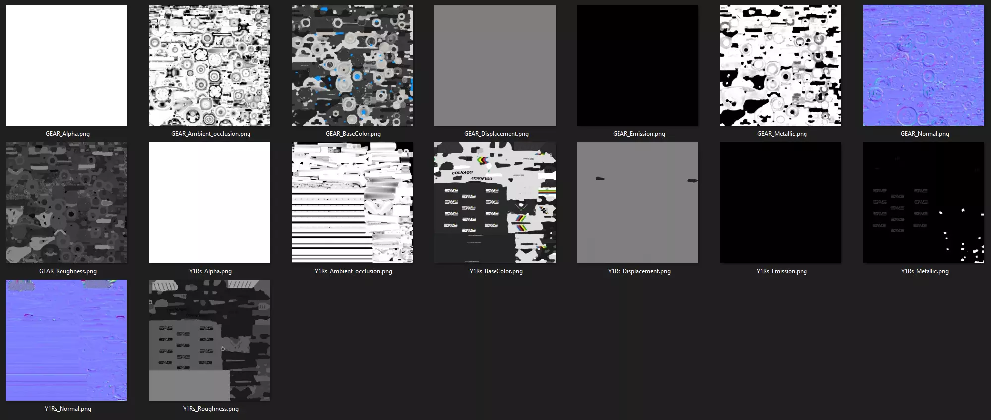 COLNAGO Y1Rs the three color variants 3D model_33