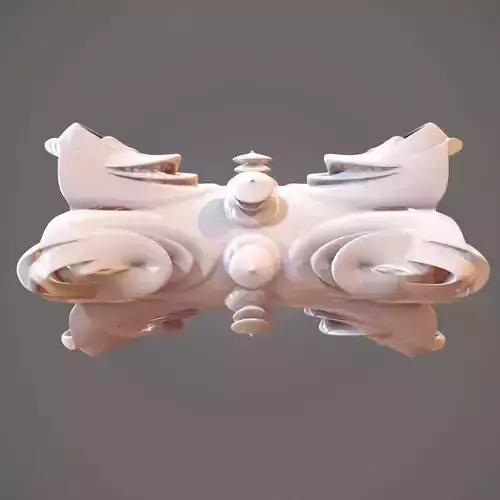 Alien Gauntlet Spaceship Artifact 3D model