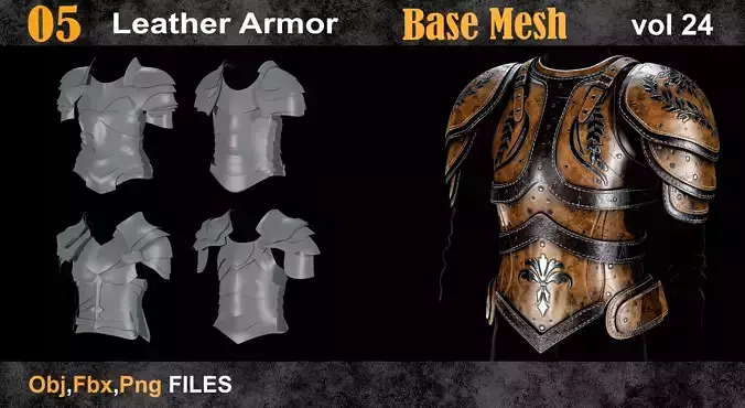 05 Leather Armor Base Mesh vol 24  