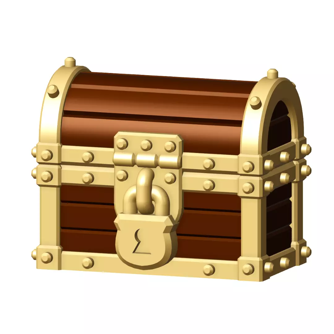 Treasure Chest Tabletop Game Basing Bits Free 3D print model