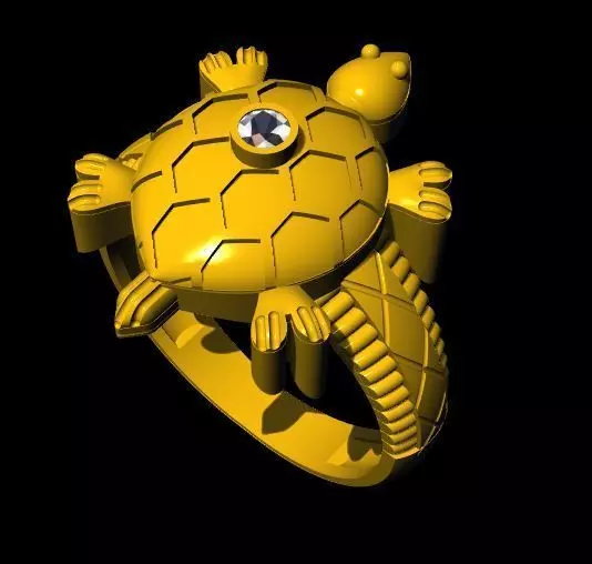 tortoise ring 3dm file 3D print model_0