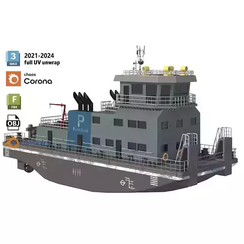 Harbor Tug boat long