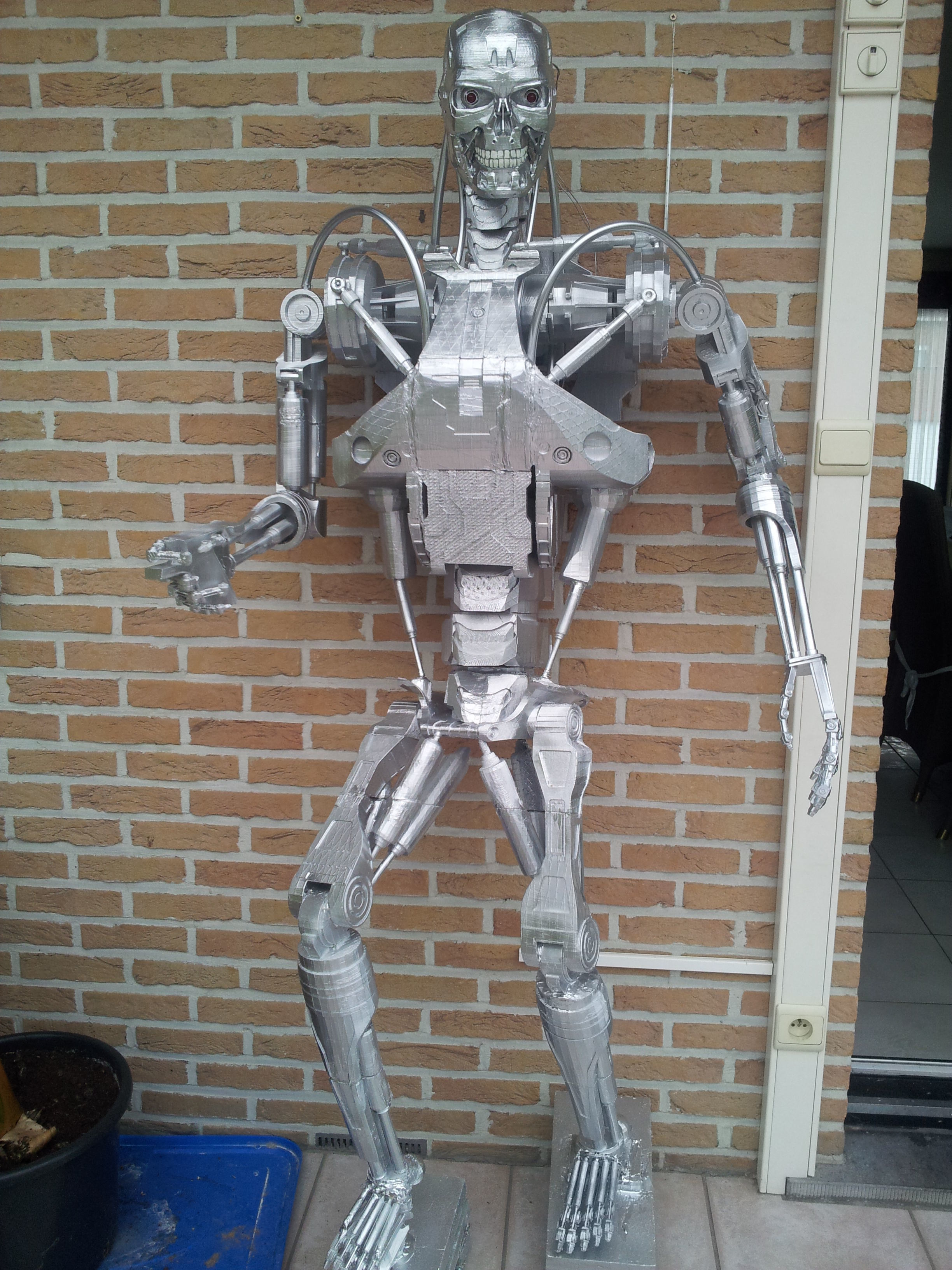 Terminator real life size 1m80 3D model_2