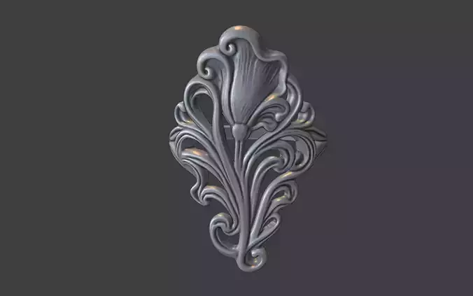 art nouveau floral ring v3 nature inspired