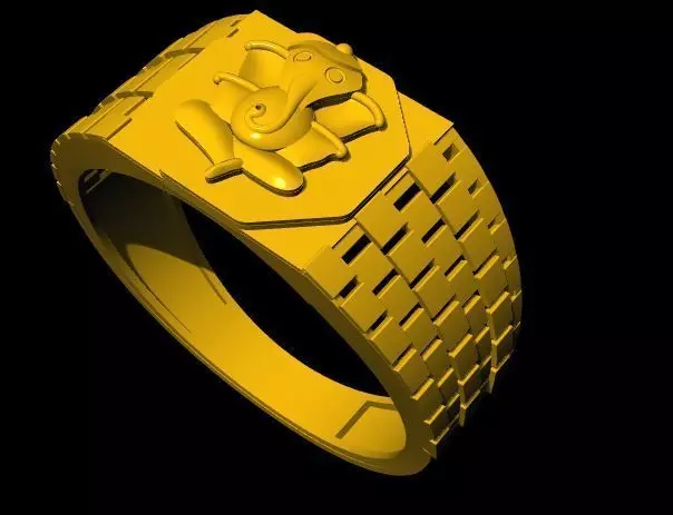 ganesh ring 3dm file 3D print model_0