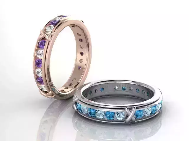 3D Printable Women Eternity Ring