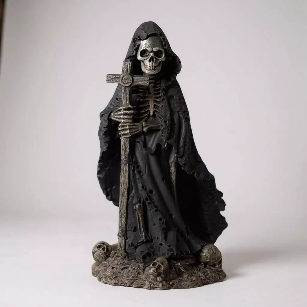 Death sculpture decoration gothic 3D print model_1