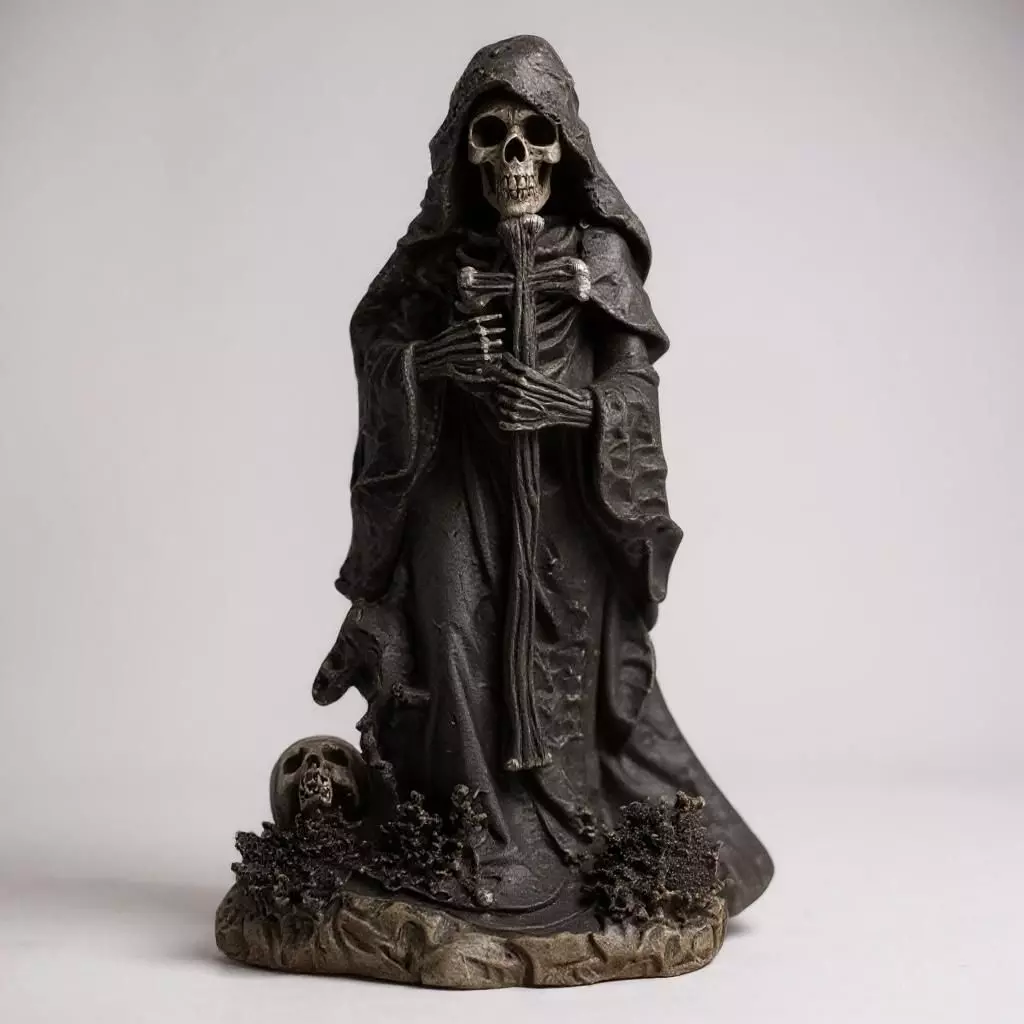 Death sculpture decoration gothic 3D print model_1