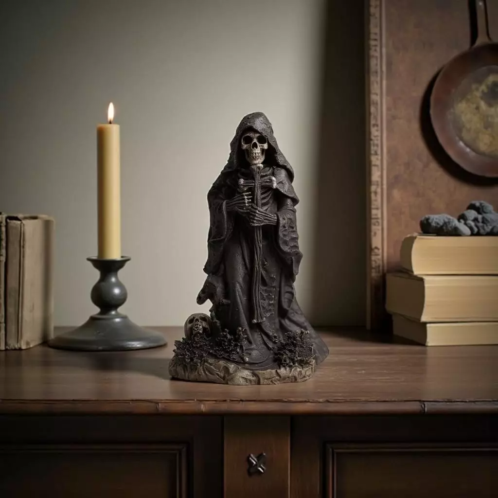 Death sculpture decoration gothic 3D print model_0