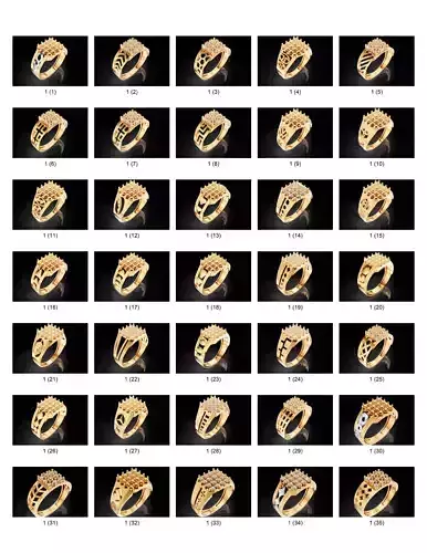 50 Gents Rings  3DM  STL Jewelry CAD Files Collection