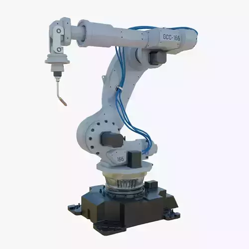 Industrial Welding Robot White Clean